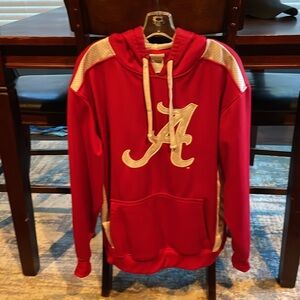 Alabama Crimson Tide sweater pull over, size large KA Knights with hoodie
